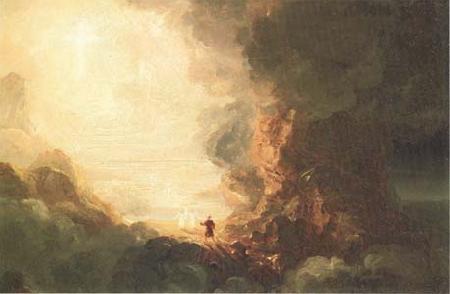Thomas Cole Study for The Cross and the World:The Pilgrim of the Cross at the End of His Journey (mk13) oil painting picture